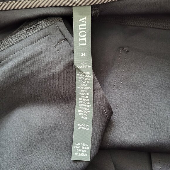 Vuori Meta Pant V430 in Black Men's Size 34 - Picture 4 of 6
